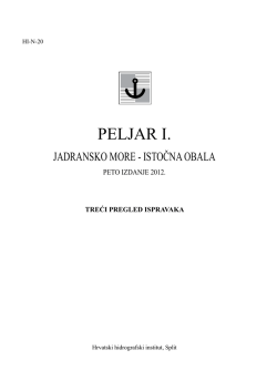 PELJAR I. - Hrvatski hidrografski institut