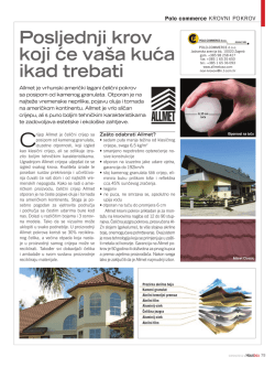 Posljednji krov koji će va&scaron;a kuća ikad trebati