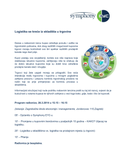 Logistika se kreće iz skladi&scaron;ta u trgovine