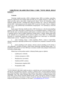 Amandmani na Ustav BiH od mladih pravnika