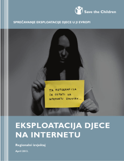ekSploatacija djece na internetu - North West Balkans | Save the