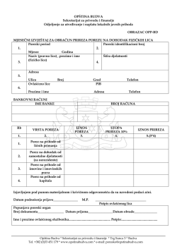 OPŠTINA HERCEG-NOVI OBRAZAC OPP-ND