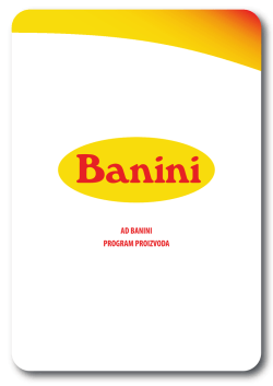 AD BANINI PROGRAM PROIZVODA
