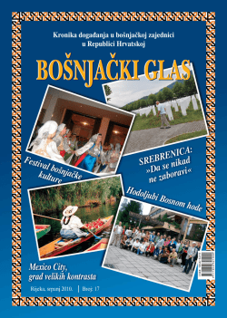 BO&Scaron;NJAČKI GLAS - izdanje broj 17 - Vijeće bo&scaron;njačke nacionalne