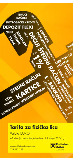 Tarifa za fizička lica