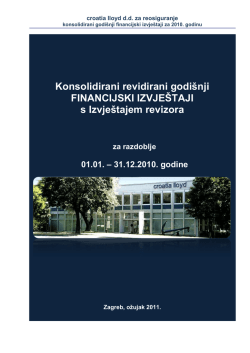 Revidirani konsolidirani godisnji financijski