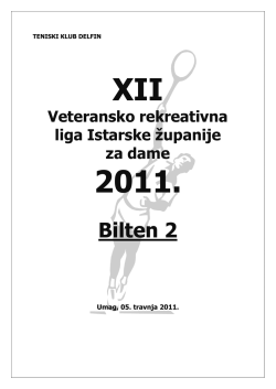 BILTEN 2 (pravila, raspored takmičenja, kontakti)