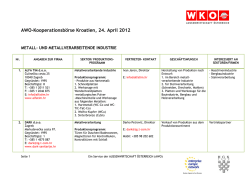 AWO-Kooperationsb&ouml;rse Kroatien, 24. April 2012
