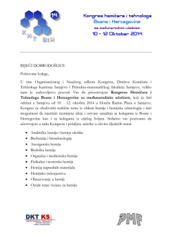 RIJEČI DOBRODO&Scaron;LICE Po&scaron;tovane kolege, U ime