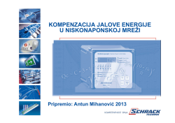 KOMPENZACIJA JALOVE ENERGIJE U NISKONAPONSKOJ MREŽI