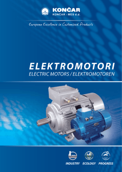 Katalog - Elektromotori