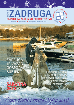 Otvori publikaciju - Hrvatski savez zadruga