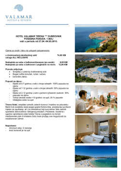 Cjenovnik - Hit Tours