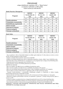 programi - Banja Vrućica