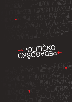 Političko &rarr; Pedago&scaron;ko. Janusova lica pedagogije