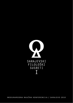 M e đ u n a r o d n a n a u č n a ko n f e r e n c i j a / s a r a j e v o 2 0 1 0