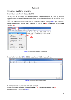 Python 3 Priprema i izvođenje programa
