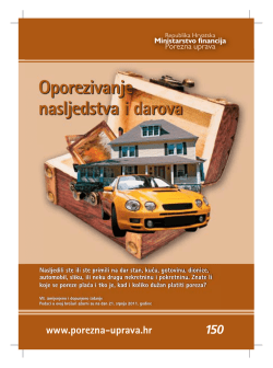 Oporezivanje nasljedstva i darova