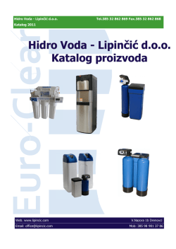 Hidro Voda - Lipinčić d.o.o. Katalog proizvoda
