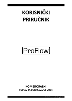 Proflow korisnički priručnik