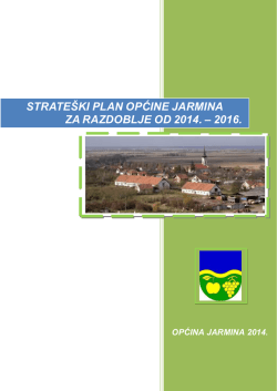 Strate&scaron;ki plan Općine Jarmina za radzoblje od 2014.