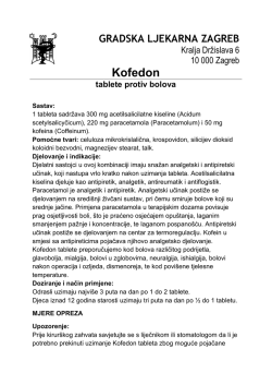 Uputa za uporabu - Gradska ljekarna Zagreb