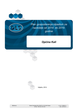 Plan gospodarenja otpadom za razdoblje od 2014. do