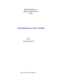 1. Plan nabave za 2014. godinu