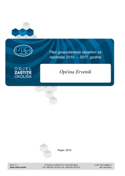 Plan gospodarenja otpadom za razdoblje 2010.