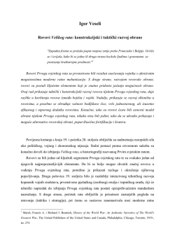 Igor Veseli: Rovovi Velikog rata