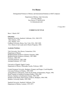 CV - Sarajevo School of Science and Technology