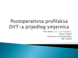 Postoperativna profilaksa DVT-a