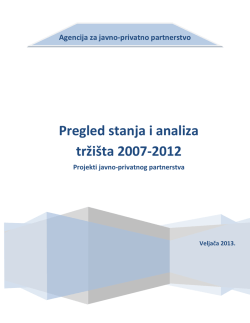 Pregled stanja i analiza tržišta 2007-2012