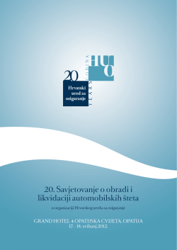 Program - Hrvatski ured za osiguranje