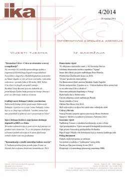 4 - 29.01.2014 - Hrvatska biskupska konferencija