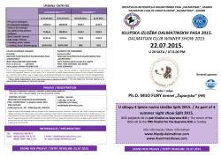 Preuzmite prijavnicu - 4 Summer Night Shows