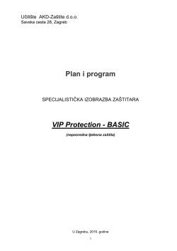 Plan i program - Učili&scaron;te AKD Za&scaron;tita