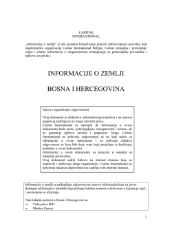 Country Sheet Bosnia