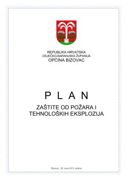 plan za&scaron;tite od požara i tehnolo&scaron;kih eksplozija
