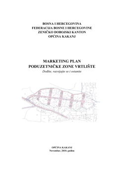 MARKETING PLAN PODUZETNIČKE ZONE VRTLI&Scaron;TE