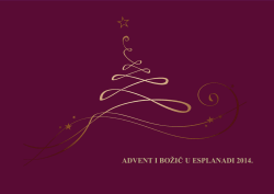 ADVENT I BOŽIĆ U ESPLANADI 2014.