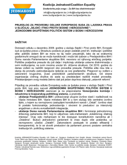 JEDNODOMNI SKUPSTINSKI POLITICKI SISTEM U BOSNI I
