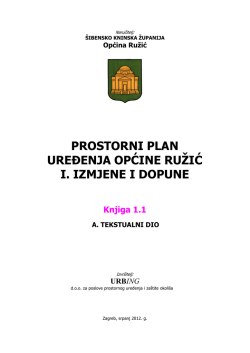 PROSTORNI PLAN UREĐENJA OPĆINE RUŽIĆ I