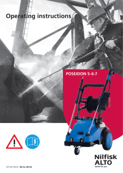 Operating instructions - Nilfisk PARTS - Nilfisk