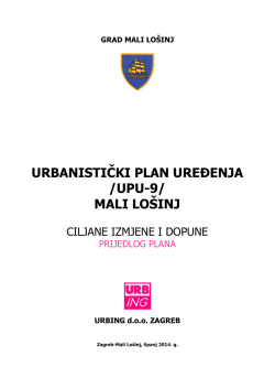 URBANISTIČKI PLAN UREĐENJA /UPU-9/ MALI