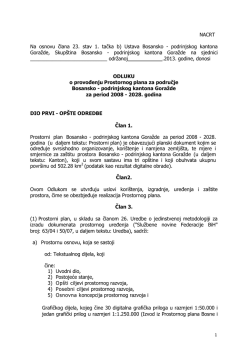 NACRT Na osnovu člana 23. stav 1. tačka b) Ustava Bosansko