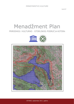 Menadžment Plan - Vlada Crne Gore