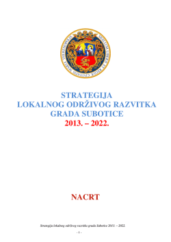 strategija lokalnog održivog razvitka grada subotice 2013