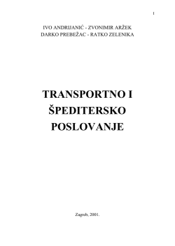 18TRANSPORTNO I &scaron;peditersko POSLOVANJE