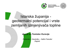 geotermalni potencijal i vrste zemljanih izmjenjivača topline